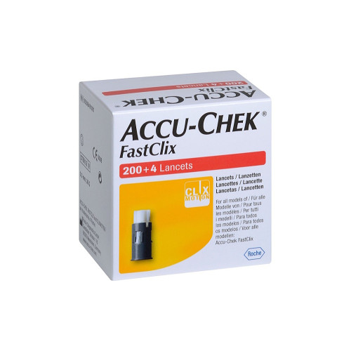 Accu-Chek FastClix Lancets – 204 pcs (34 Drums × 6)