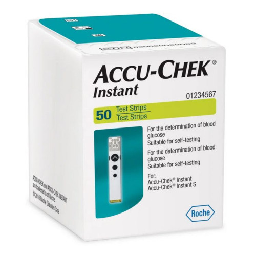 Accu-Chek Instant Blood Glucose Test Strips for Accu-Chek Instant Meter – 50 pcs