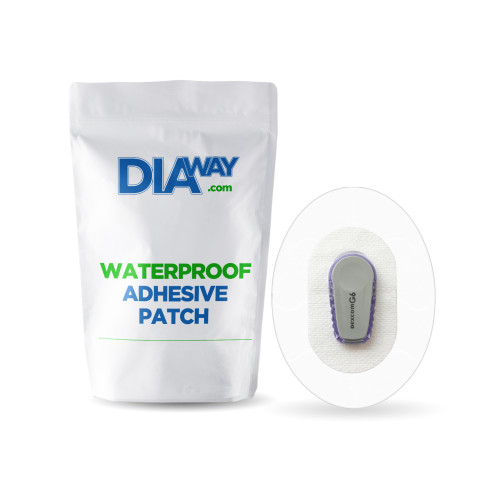 Transparent Waterproof Dexcom G6 Sensor Patches with Central Cut-Out – 25 pcs